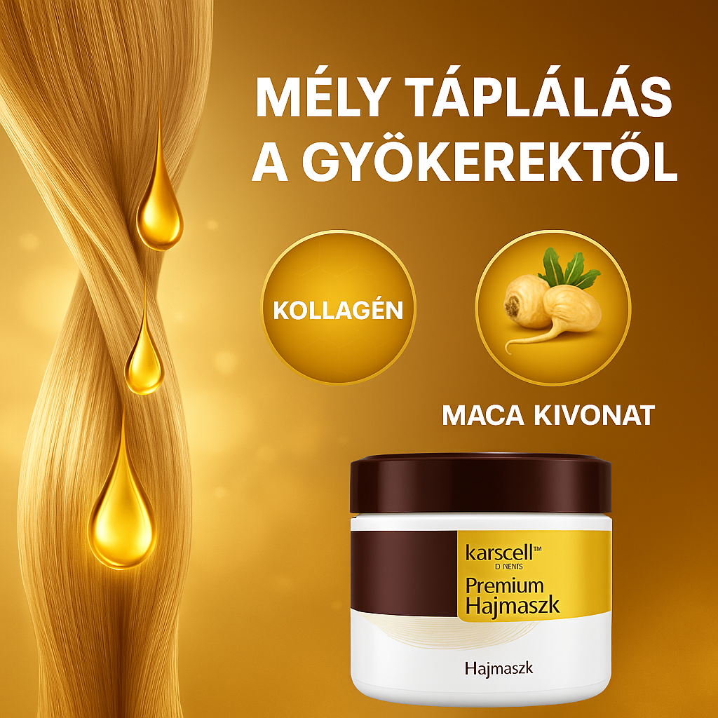 Karsell Premium Hajmaszk Kollagénnel és Macával