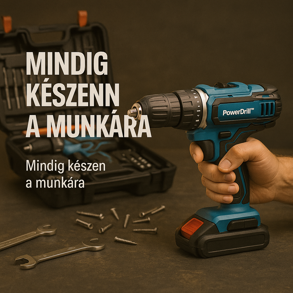PowerDrill – Professzionális Elektromos Fúró Készlet