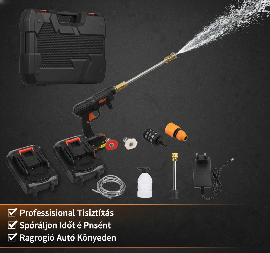 TurboWash Pro: Professzionális tisztítás bárhol, bármikor.