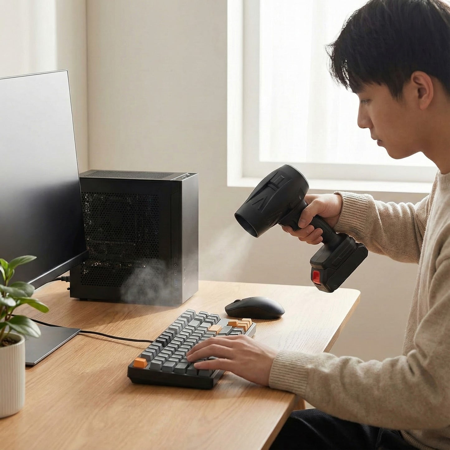 TurboAir Pro – Erőteljes Akkumulátoros Levegőfúvó 2 Akkumulátorral