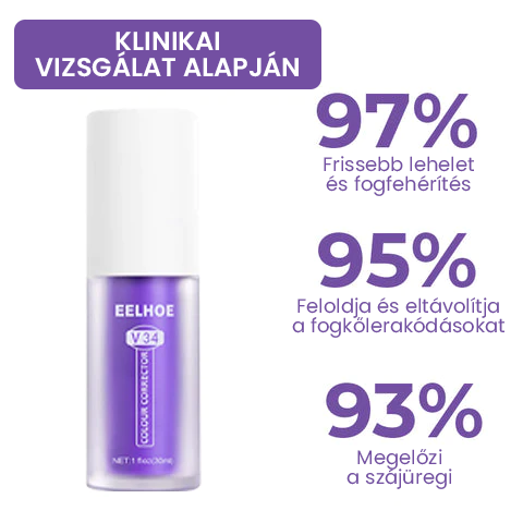 Fogszínkorrektor és zománcápoló szérum