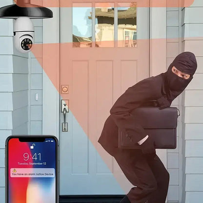 💡 BULBCAM – Cameră inteligentă de supraveghere 360° în formă de bec