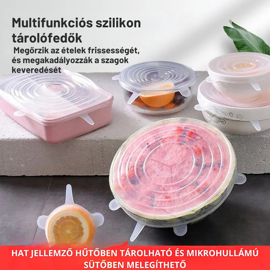 Frissentartó szilikon fedőkészlet – Most 50% kedvezménnyel! 🔥