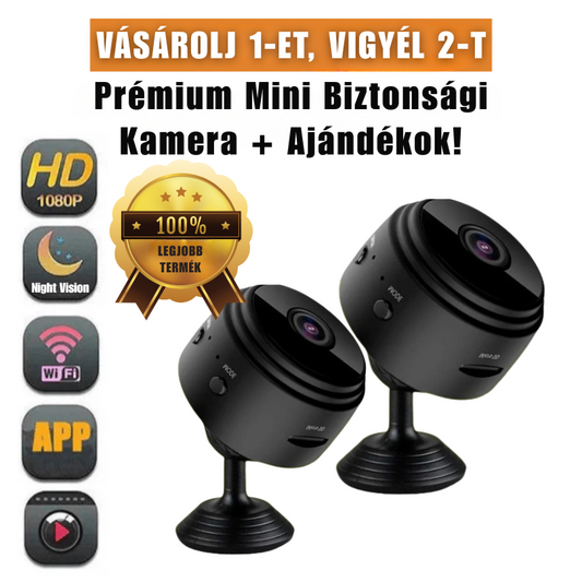 (VÁSÁROLJ 1-ET, KAPJ 2-T) Mini Biztonsági Kamera PRÉMIUM – InvisiCam [ULTRA HD]
