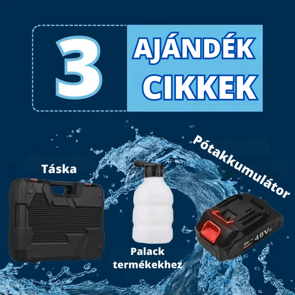 Vezeték nélküli Hidromosó – Erő és szabadság a tisztításban