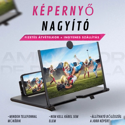 Hordozható Telefon Képernyőnagyító – 3x Nagyobb Kép