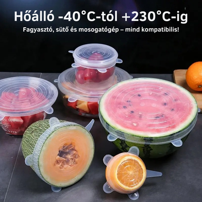 Frissentartó szilikon fedőkészlet – Most 50% kedvezménnyel! 🔥