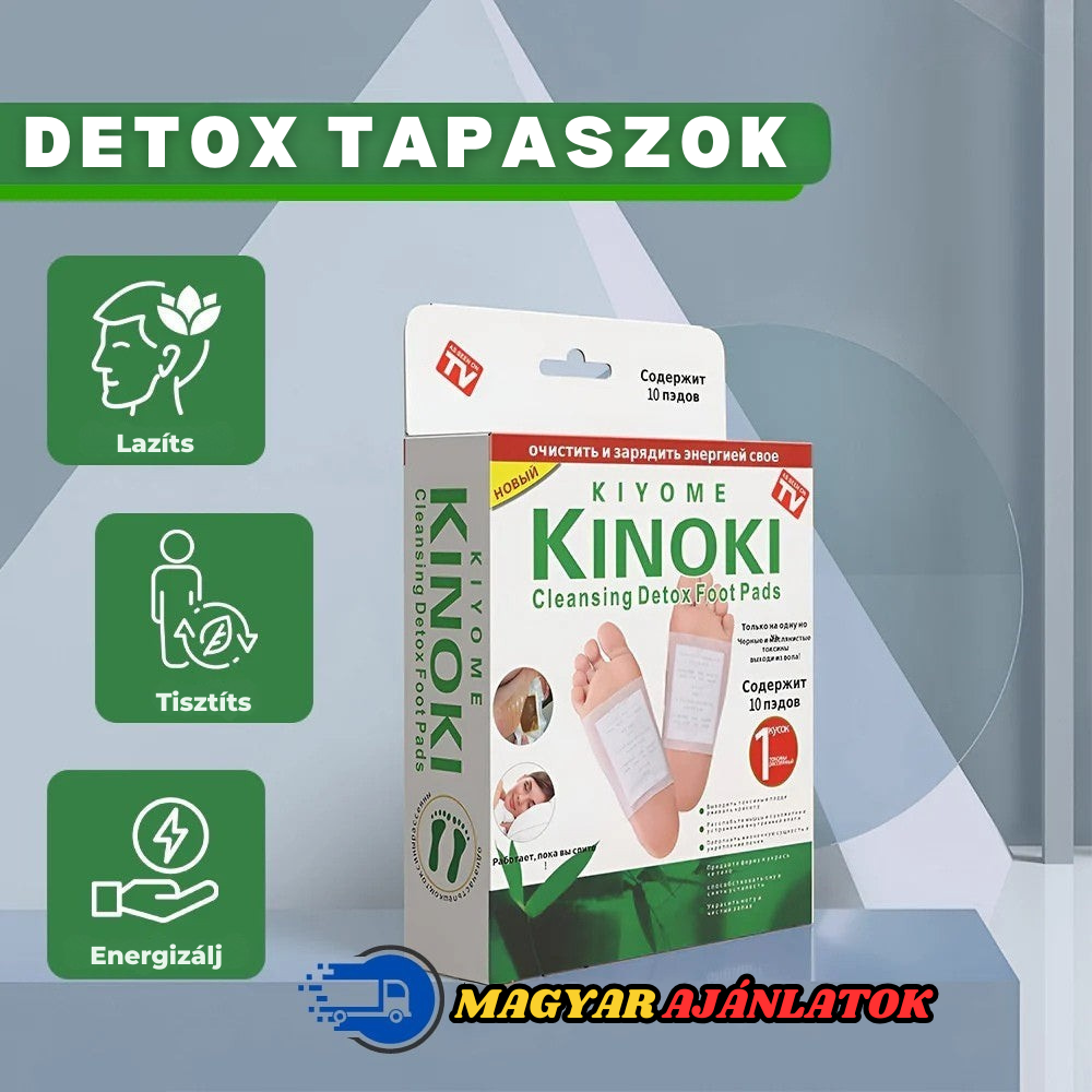 10 darabos Detox tapasz készlet – Natural Kinoki