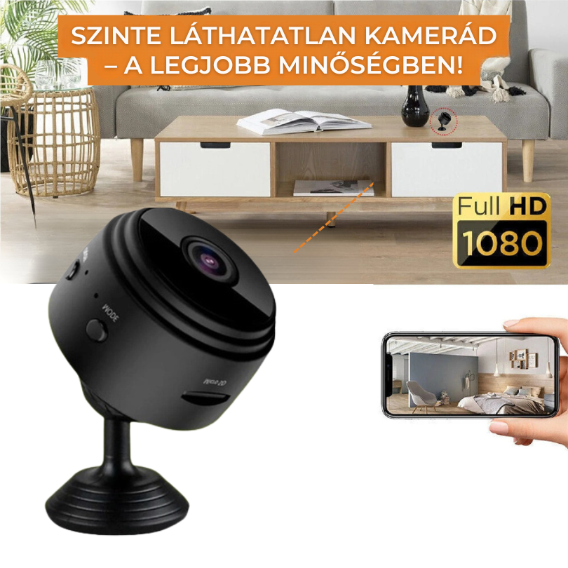 (VÁSÁROLJ 1-ET, KAPJ 2-T) Mini Biztonsági Kamera PRÉMIUM – InvisiCam [ULTRA HD]