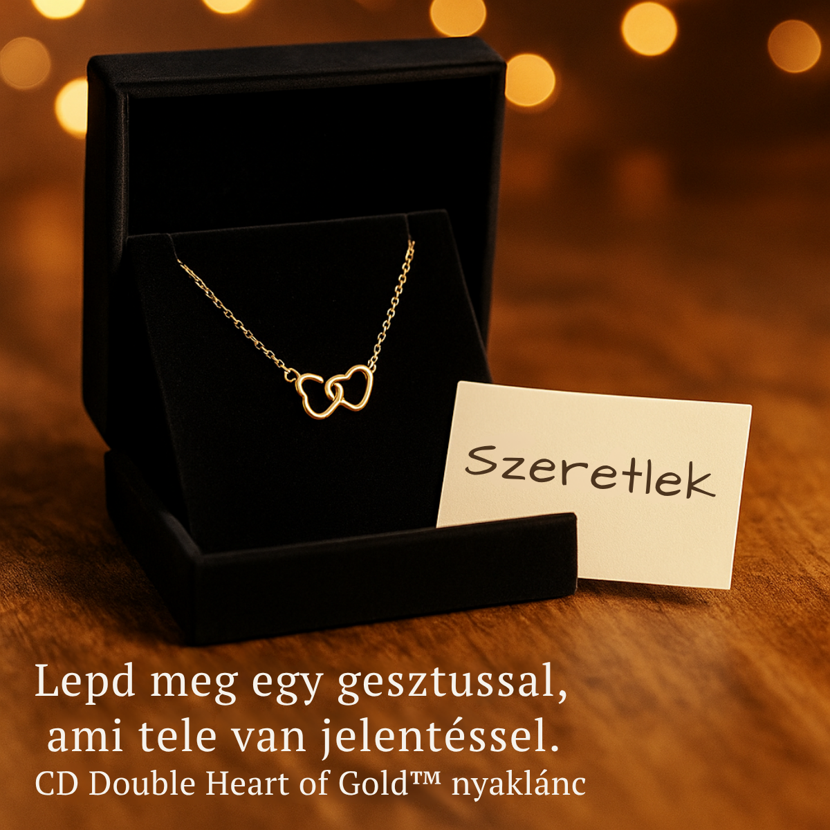 Kétszív Arany Nyaklánc – Az örök szerelem szimbóluma
