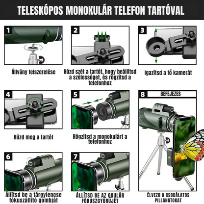 Mini Professzionális Távcső – Utolsó Darabok + Ajándék