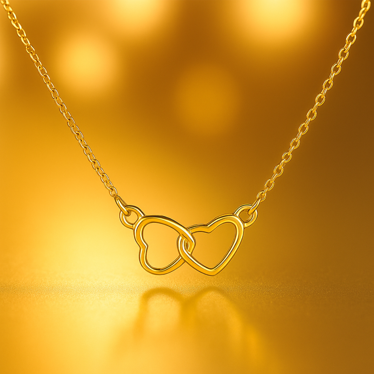 Kétszív Arany Nyaklánc – Az örök szerelem szimbóluma