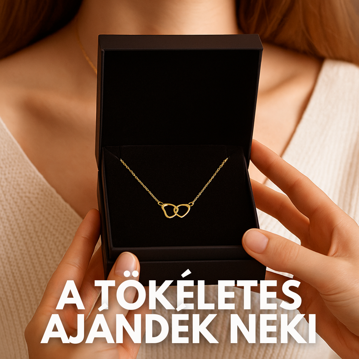 Kétszív Arany Nyaklánc – Az örök szerelem szimbóluma