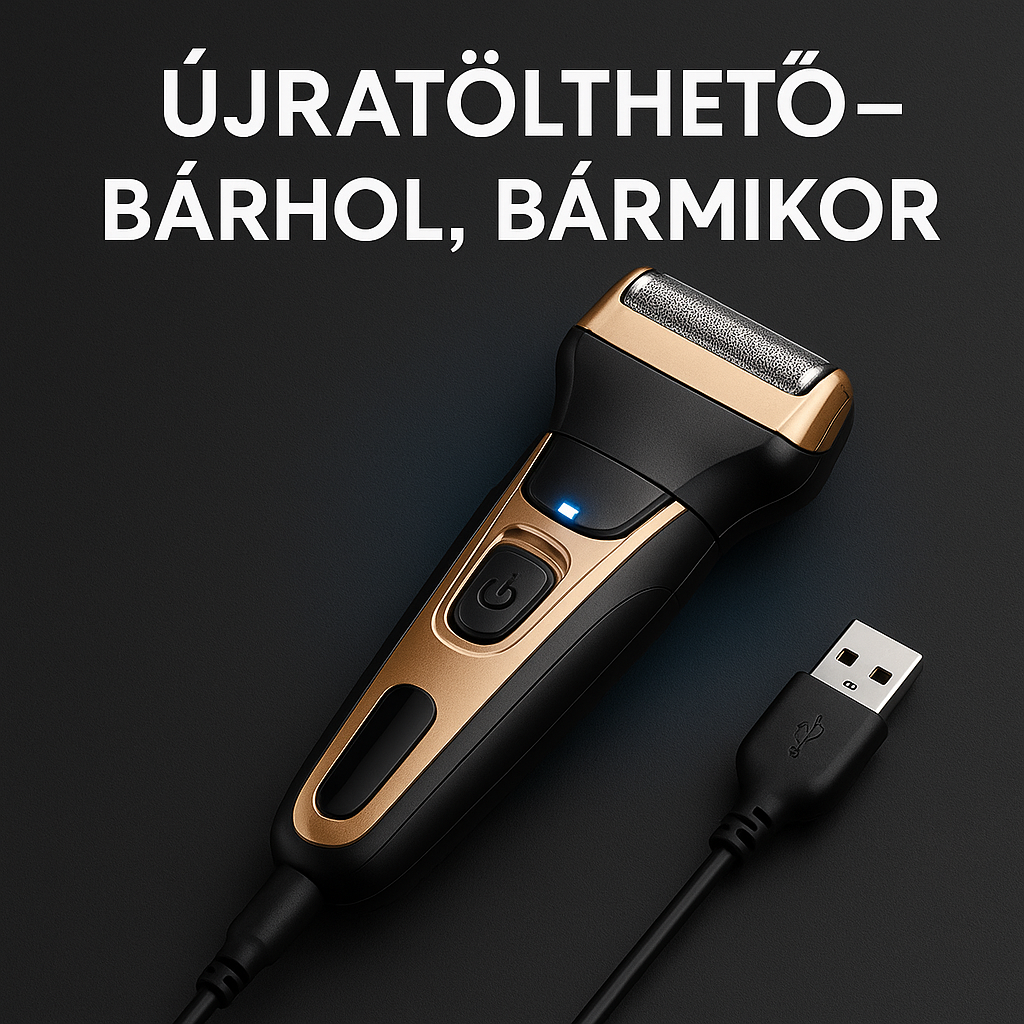 TrimPro 3 az 1-ben Vezeték Nélküli Borotva és Hajvágó