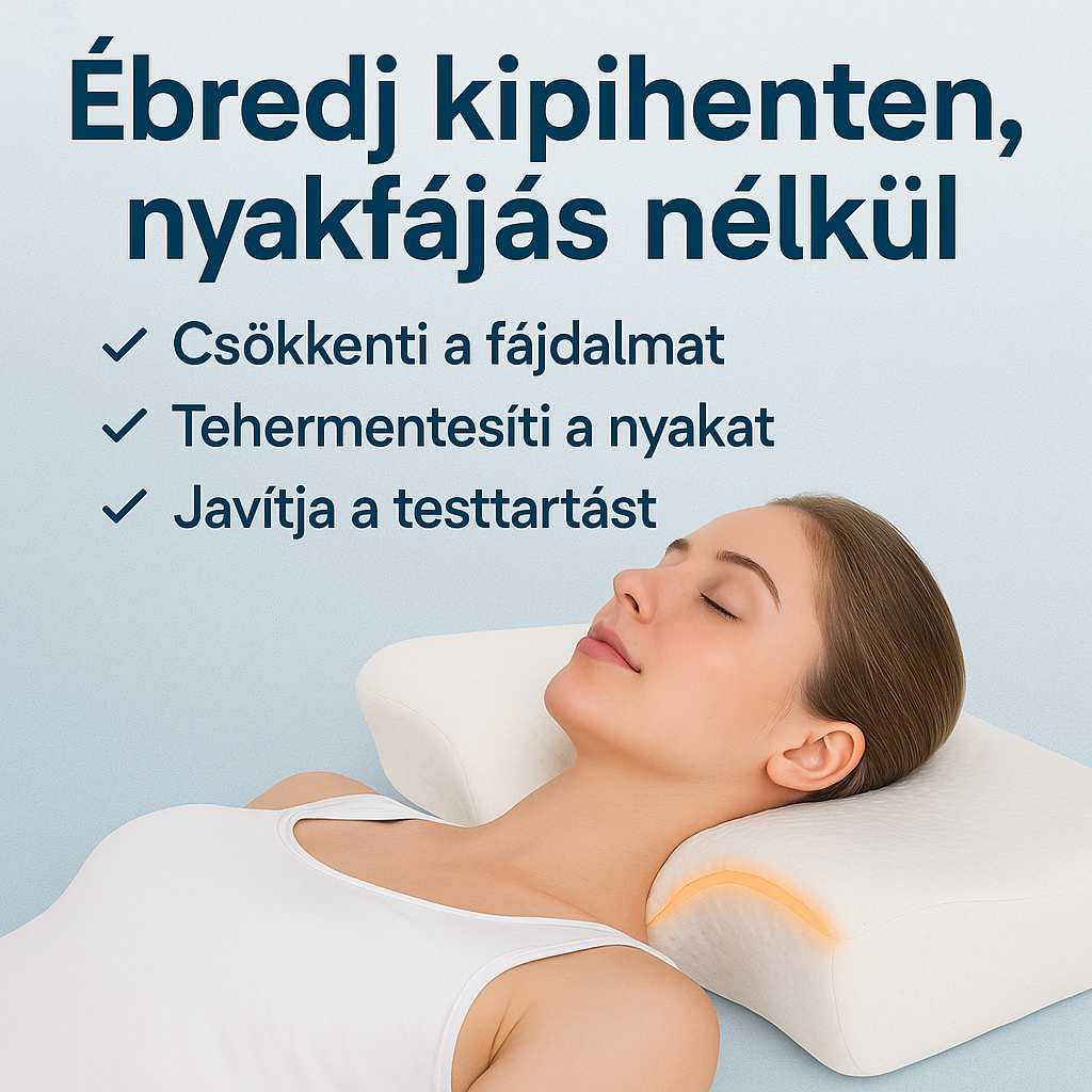 Ortopéd Memory Foam Nyakpárna – Fájdalommentes, Pihentető Alvás