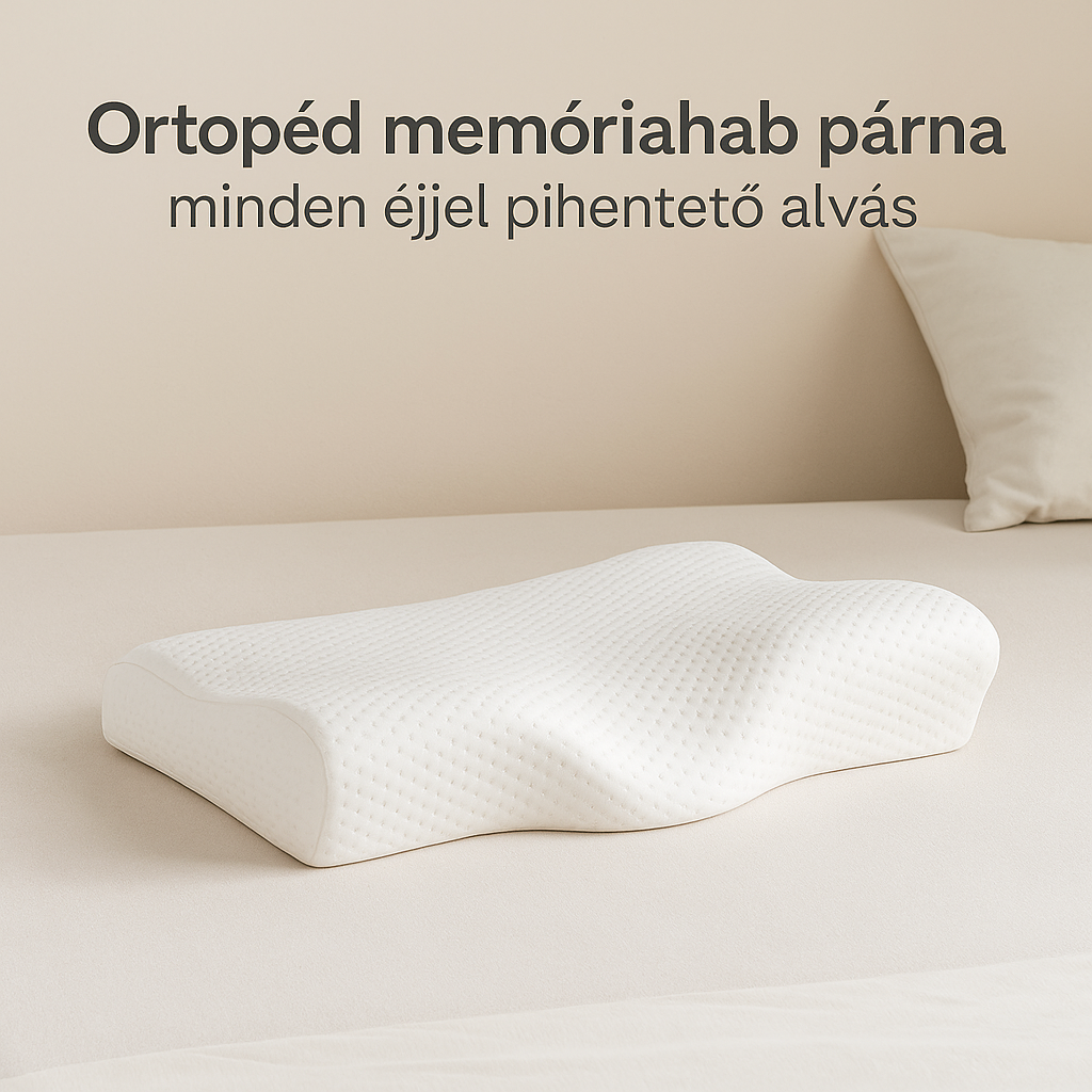 Ortopéd Memory Foam Nyakpárna – Fájdalommentes, Pihentető Alvás