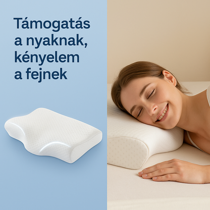 Ortopéd Memory Foam Nyakpárna – Fájdalommentes, Pihentető Alvás