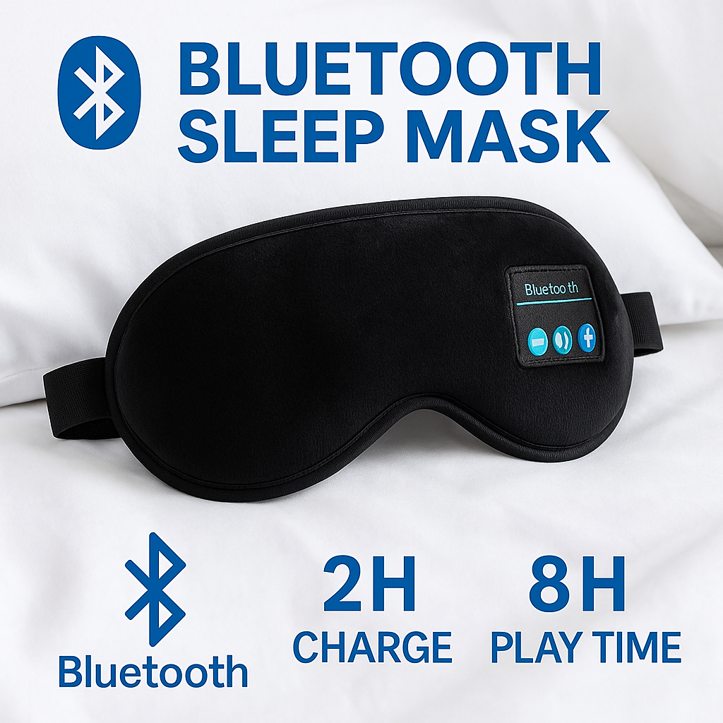 SleepWave – Bluetooth Alvómaszk Beépített Hangszórókkal