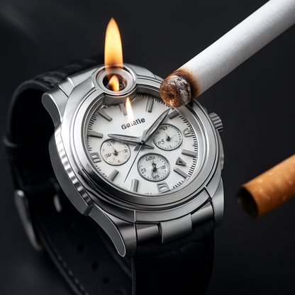 🔥 FlameWatch – Stílusos Karóra Beépített Öngyújtóval