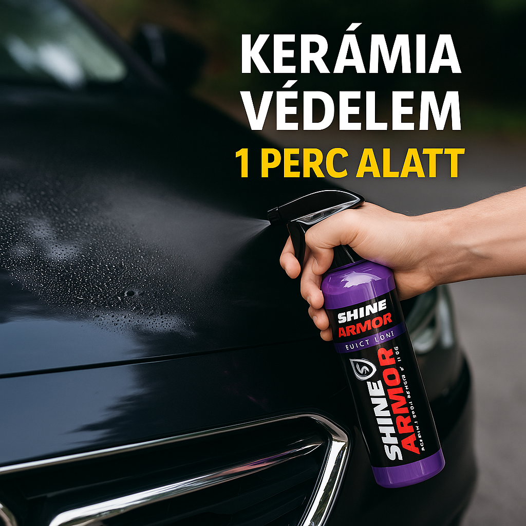 ShineArmor – 3 az 1-ben Kerámia Autóbevonat Gyorsfénnyel