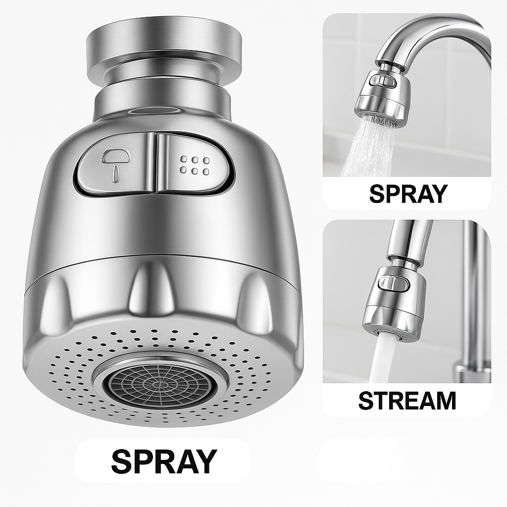 AquaFlex – Állítható, 2 Módú Vízszűrős Csapfej