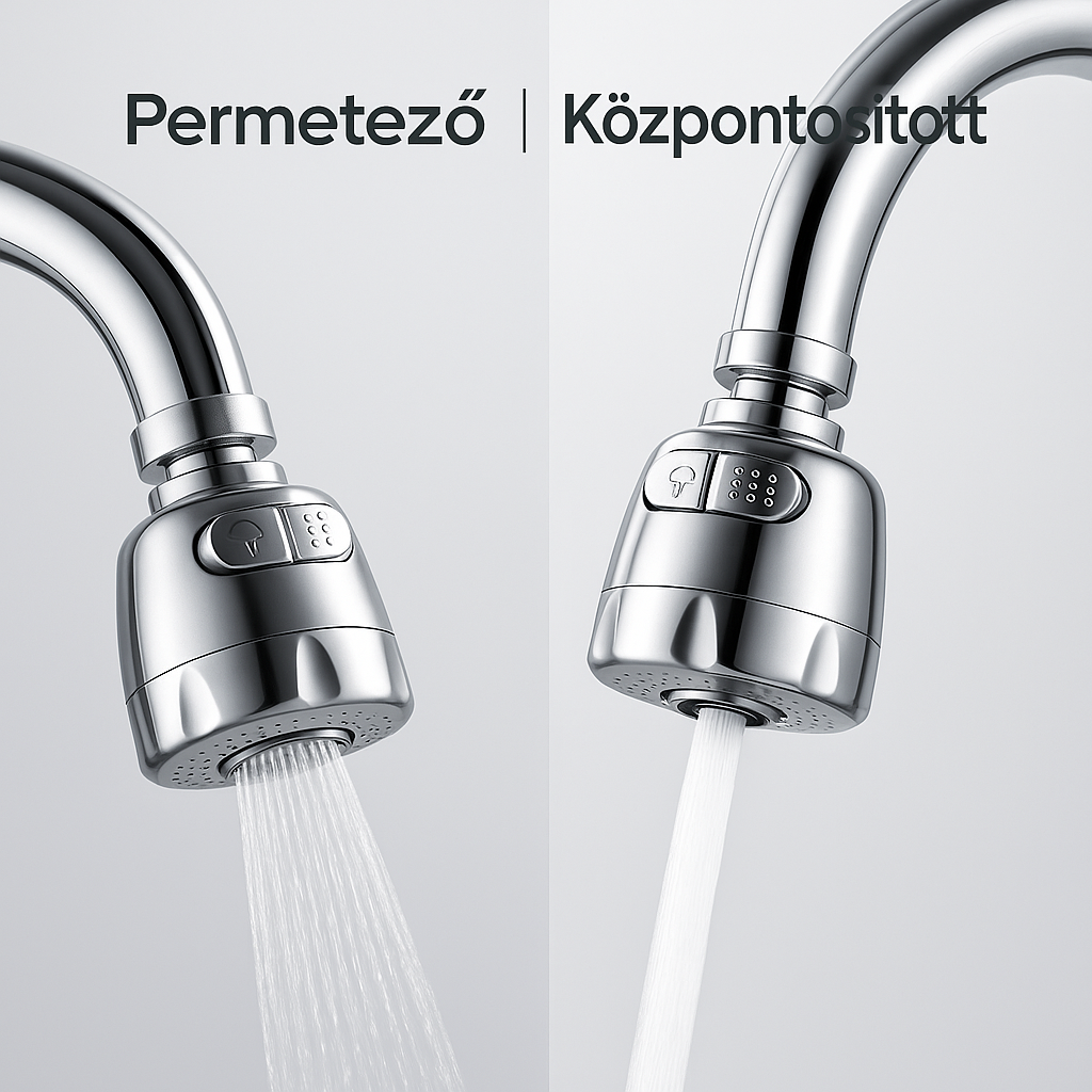 AquaFlex – Állítható, 2 Módú Vízszűrős Csapfej