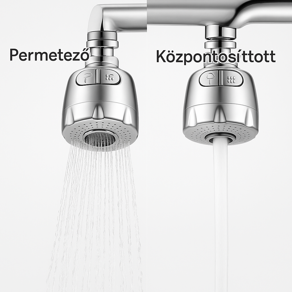 AquaFlex – Állítható, 2 Módú Vízszűrős Csapfej