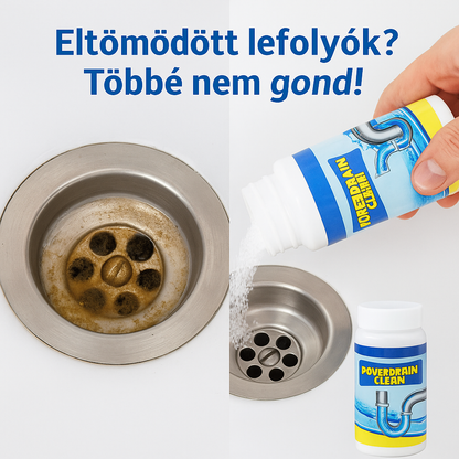 POWERDRAINCLEAN – Gyors és hatékony lefolyótisztító