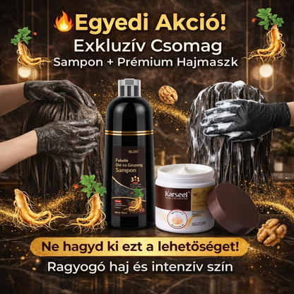 🖤✨ Festő Sampon + Hajmaszk Csomag – Teljes Szín És Ápolás