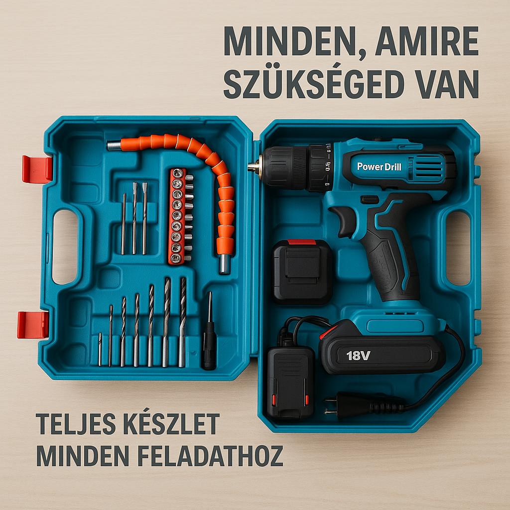 PowerDrill – Professzionális Elektromos Fúró Készlet