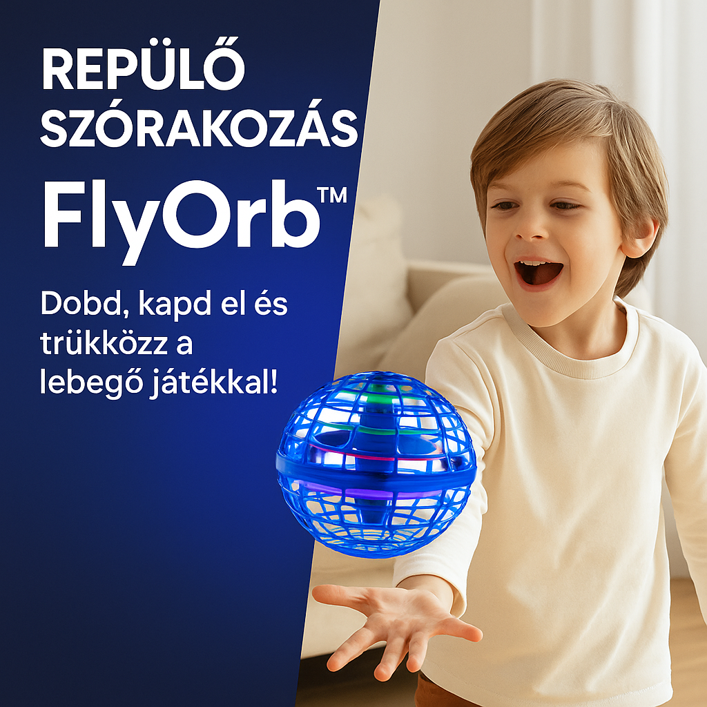 FlyBall – Lebegő Mini Drón LED Fénnyel és Mozgásérzékelővel