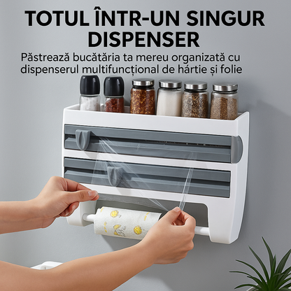 NeatBud – 3 az 1-ben Konyhai Rendszerező Fóliatartóval