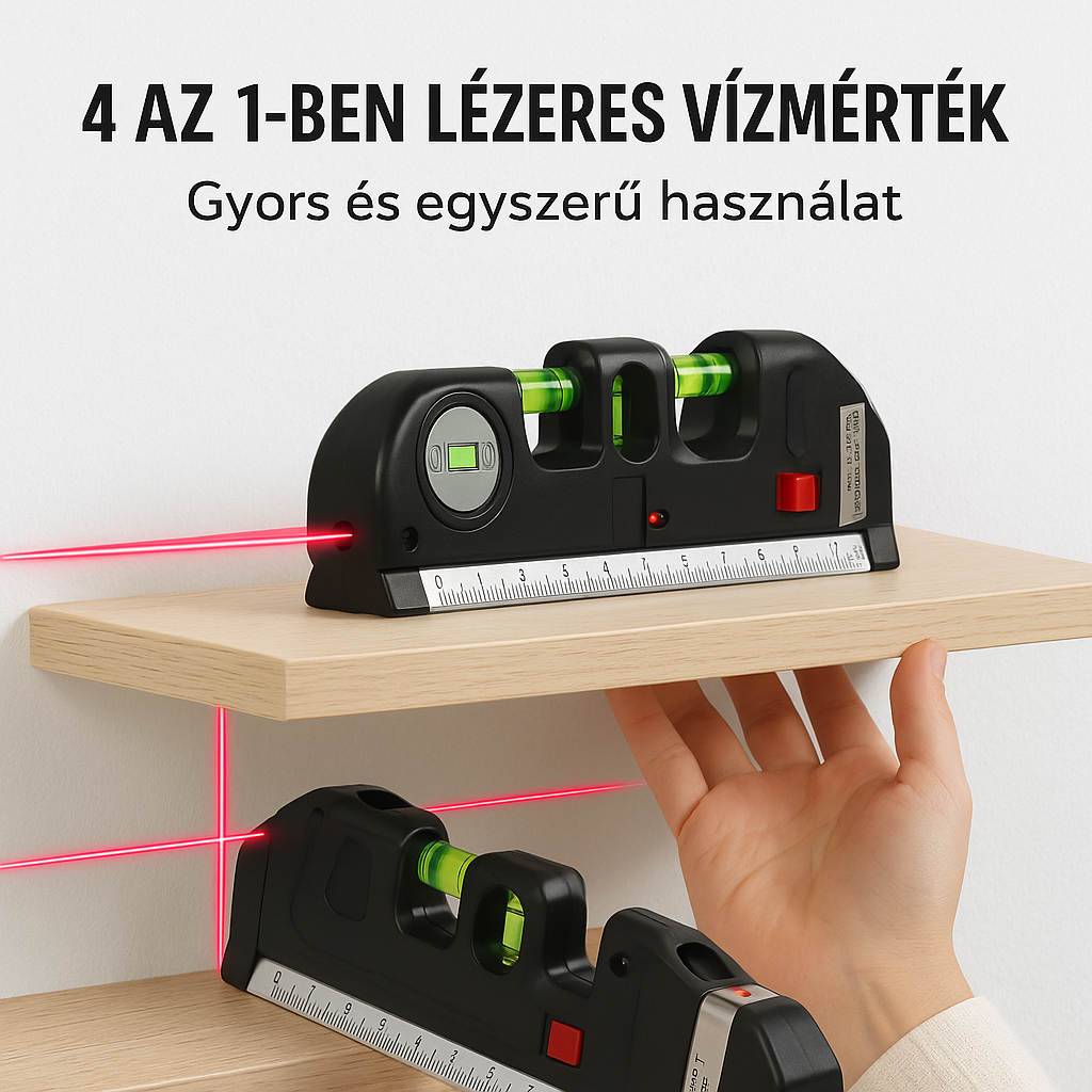 Professzionális Lézeres Vízszintező – Tökéletes Egyenesség Bárhol