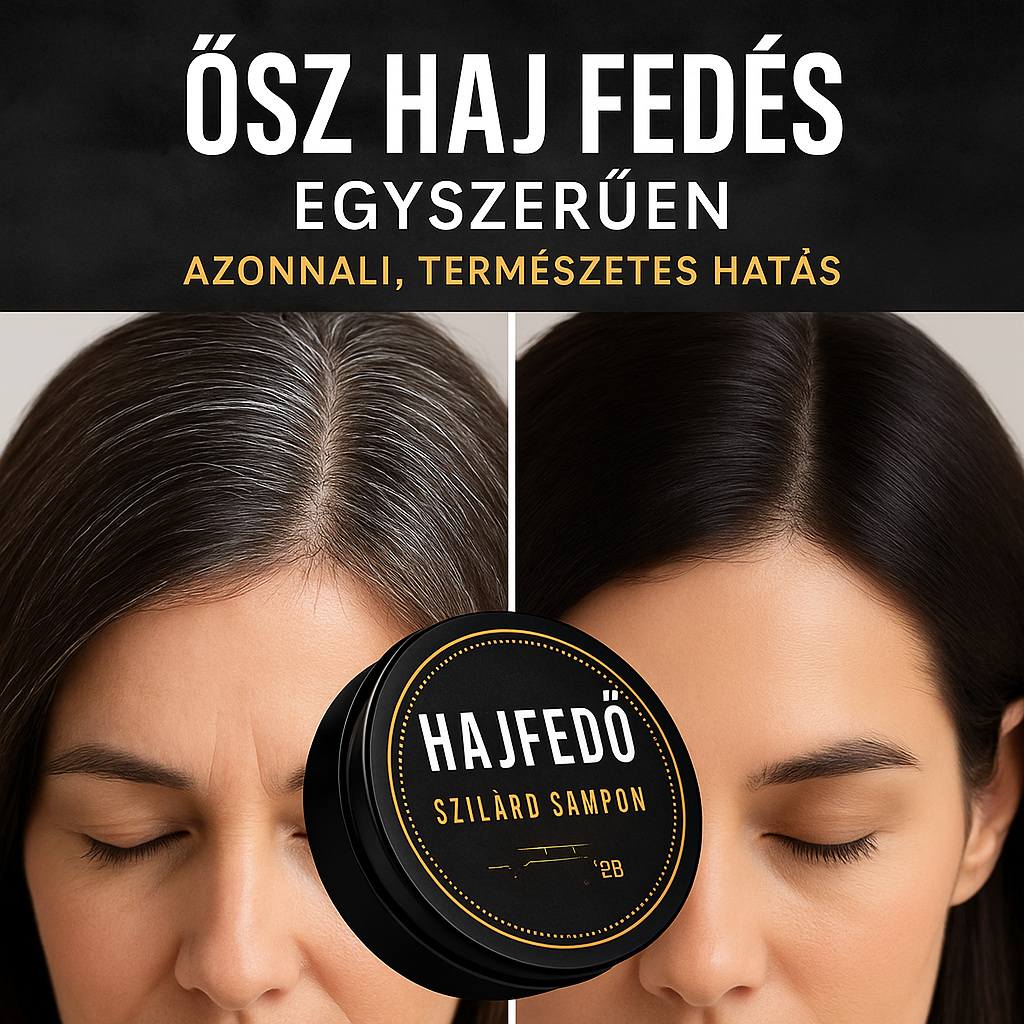 Ősz Haj Fedő Szilárd Sampon – Természetes, Gyors Fedés