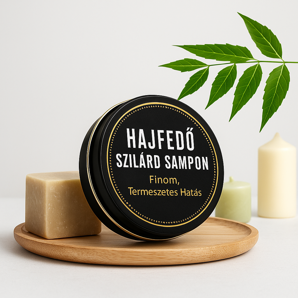 Ősz Haj Fedő Szilárd Sampon – Természetes, Gyors Fedés
