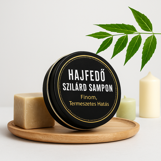 Ősz Haj Fedő Szilárd Sampon – Természetes, Gyors Fedés