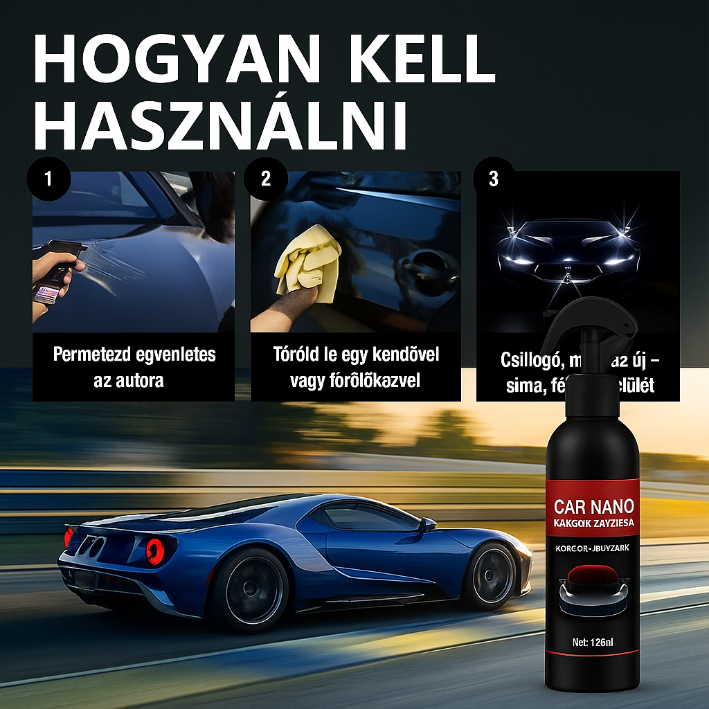 NanoShield Pro – karcolásjavító és védő spray