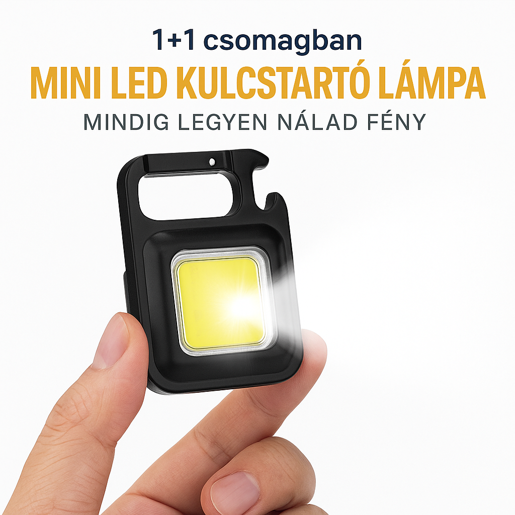 Mini LED kulcstartó lámpa – 1+1 csomagban!