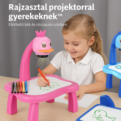 🎨 Rajzasztal Projektorral Gyerekeknek – Tanulás Játékon és Színeken Keresztül