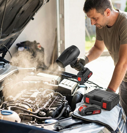 TurboAir Pro – Erőteljes Akkumulátoros Levegőfúvó 2 Akkumulátorral