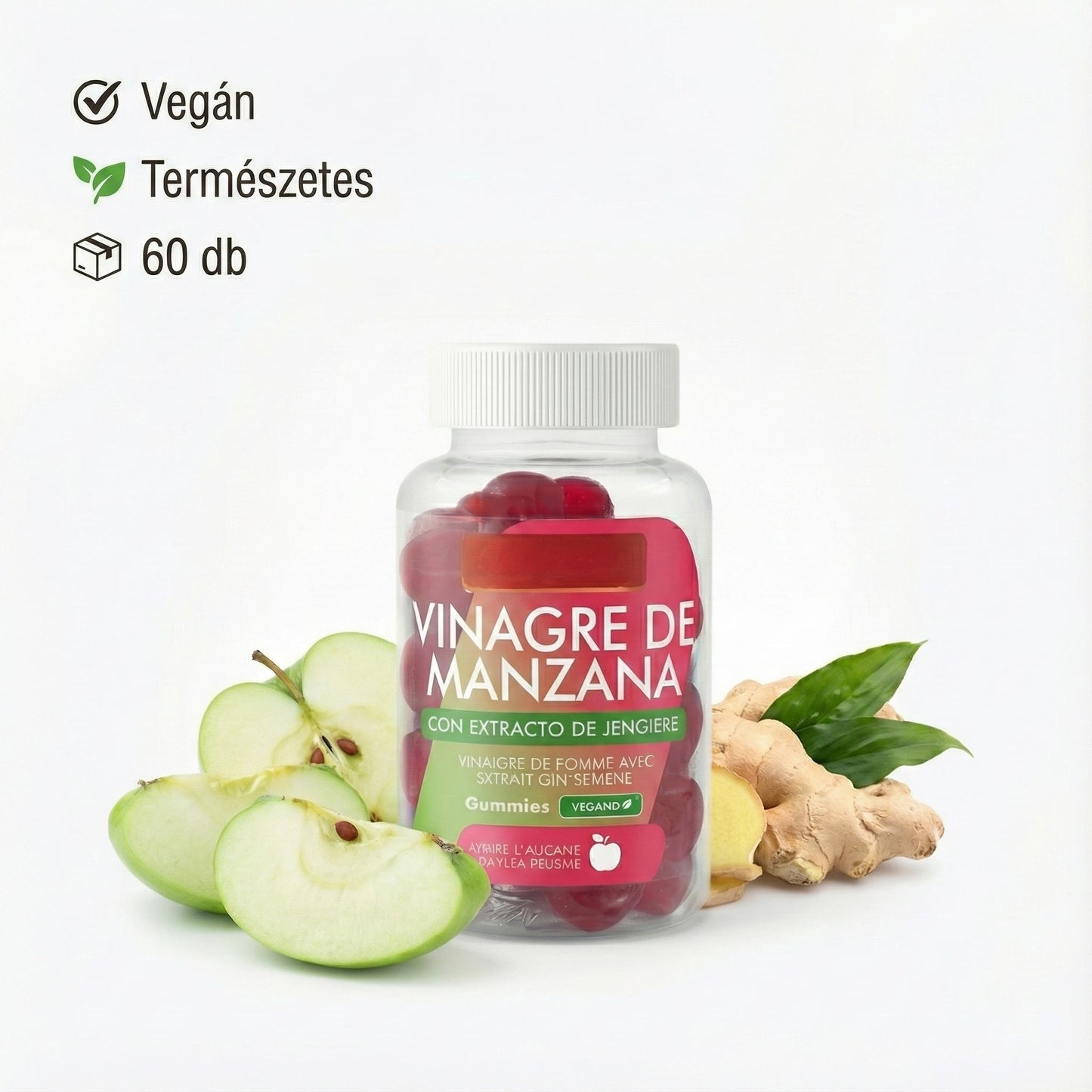 AppleFit – Almaecetes Gumicukor a Tudatos Életmódhoz (60 db)