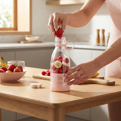PinkJuice – Blender Portabil Pentru Smoothie-uri