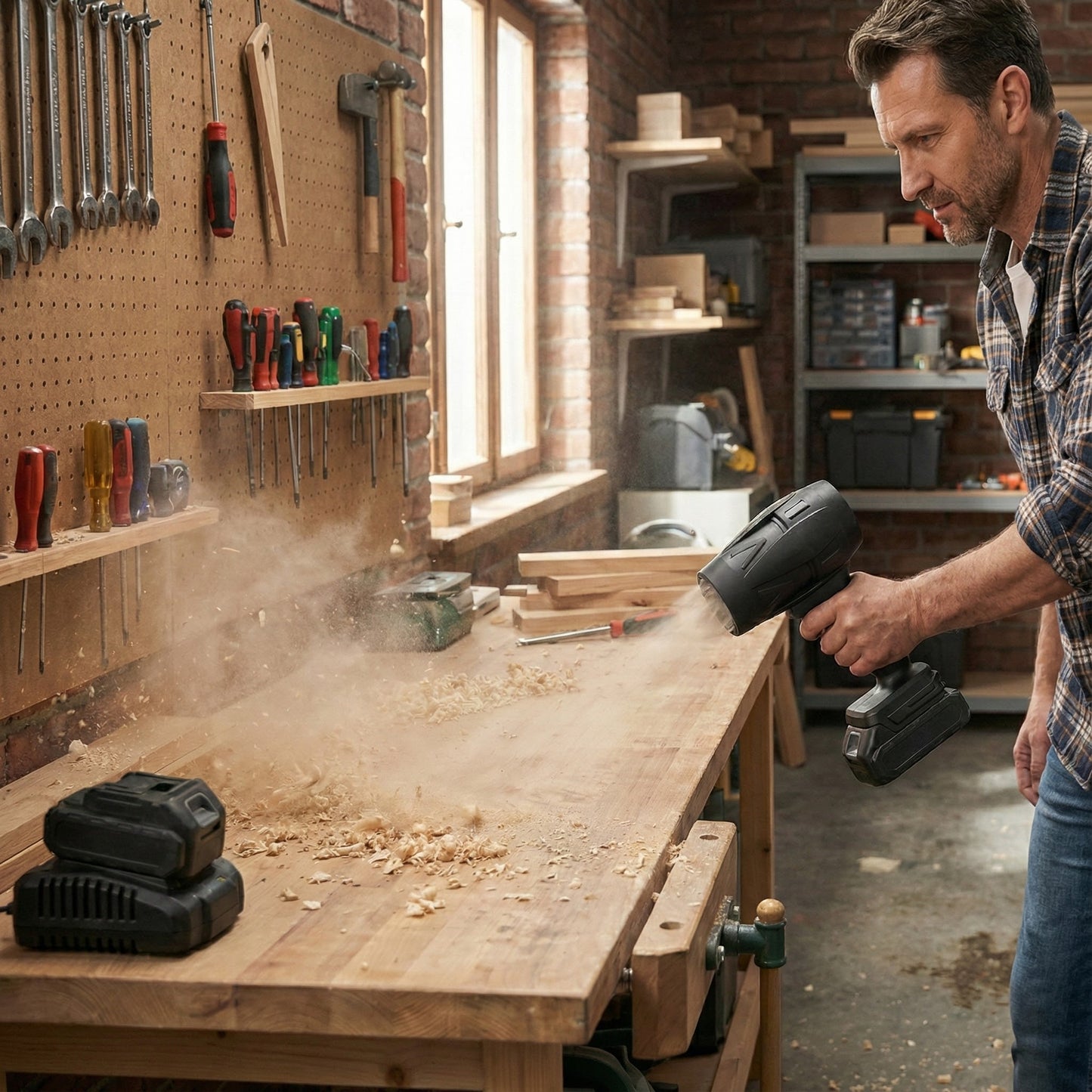 TurboAir Pro – Erőteljes Akkumulátoros Levegőfúvó 2 Akkumulátorral