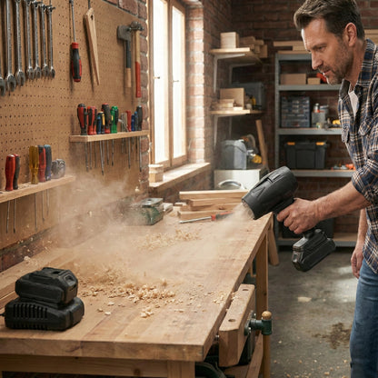 TurboAir Pro – Erőteljes Akkumulátoros Levegőfúvó 2 Akkumulátorral