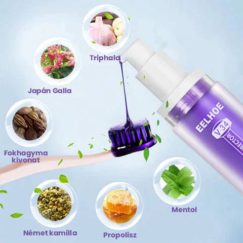 Fogszínkorrektor és zománcápoló szérum