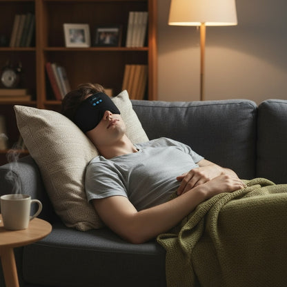 SleepWave – Bluetooth Alvómaszk Beépített Hangszórókkal