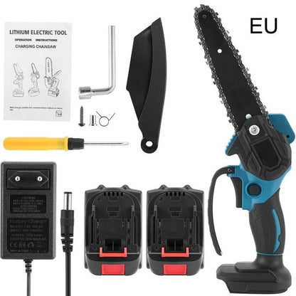 Mini Akkus Láncfűrész – 48V, 2 Akkumulátorral, 15,5 cm