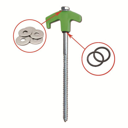 🔥Népszerű termék🔥8" csavaros sátorcölöpök földi horgonyok