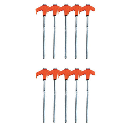 🔥Népszerű termék🔥8" csavaros sátorcölöpök földi horgonyok